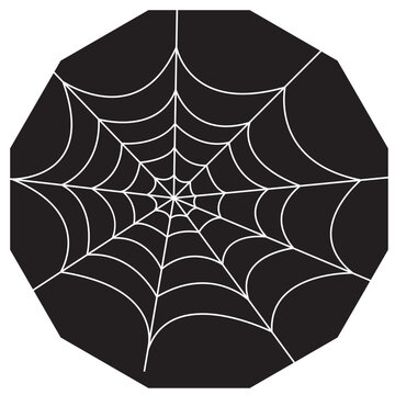 spider in circle svg vector cut file cricut silhoutte design for T-shirt, books, car decoration, sticker