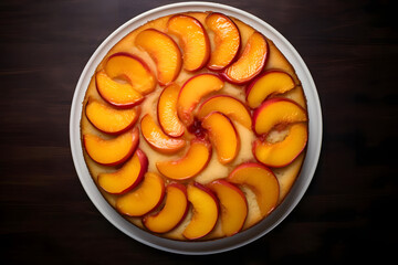 Upside Down Peach Cake, fruity dessert with a twist