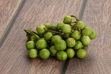 Raw ripe wild pea eggplant