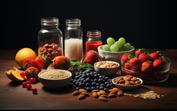 Image of healthy food, healthy lifestyle concept