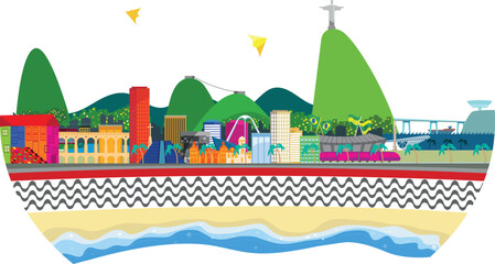 City of Rio de Janeiro, in Brazil