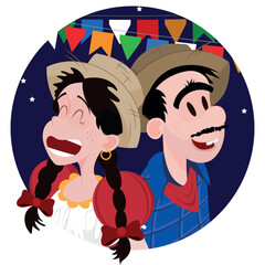 Arraial - Festa Junina - festa típica de inverno do Brasil, São João