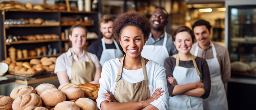 Boulangerie et son équipe