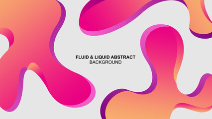 liquid gradient color abstract background design template. fluid gradient composition. creative illustration.