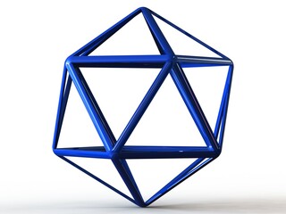 Wireframe Icosahedron 3D print model