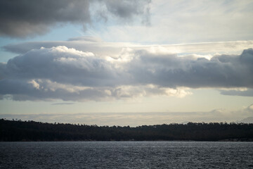 golden rays over the water