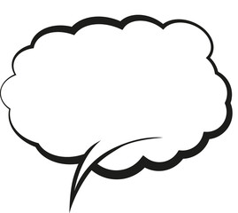 Comic Speech Bubble Message effect