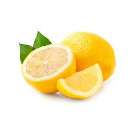 Sweet lemon with leaves