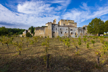 Larressingle on route to Santiago de Compostela, departement Gers, Occitanie, France