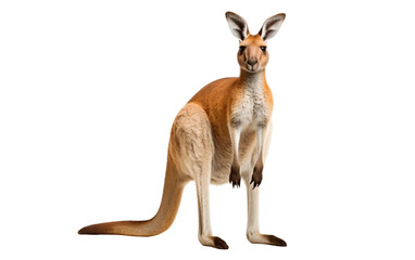 kangaroo on transparent background.