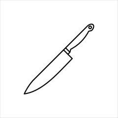 Knife icon. For your design, logo. Vector illustration isolated on white background