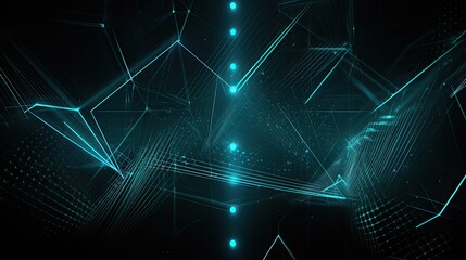 Obraz premium Abstract Technology Background with Lines and Patterns