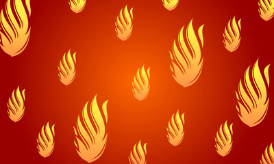 Fire logo design for background vector illustration