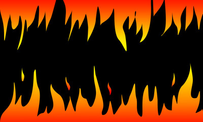 Hot fire for background design vector illustration