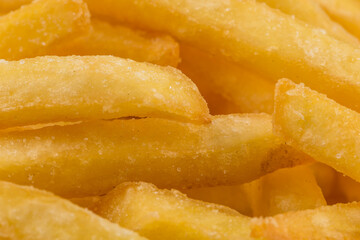 Fried potatoes closeup
