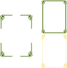 Vintage Ornament Frame For Wedding