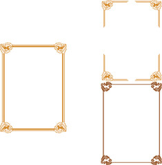 Vintage Ornament Frame For Wedding