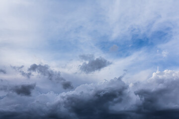 dark storm clouds before rain