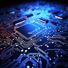 Abstract circuit board technology background. Modern  Electronic technology futuristic.