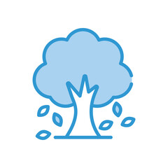 Autumn Tree Icon autumn vector stock illustration.