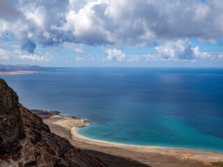 Fototapeta na wymiar Landscape in the Lanzarote island from Spain