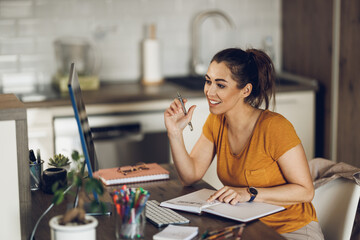 Handling Her Business From Home