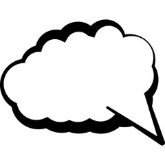 Thought icon.Speech bubble icon.Clouds chat sign.Speech comic bubble.Comic icon