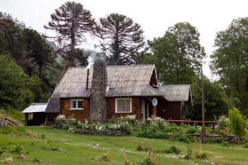 Casa de guardaparques en parque nacional