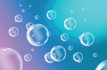 Soap bubble fly in the sky