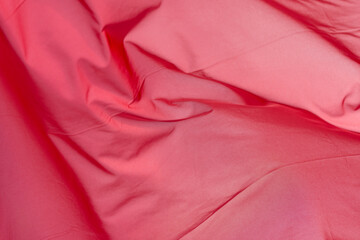 Red fabric with texture