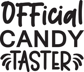Official candy taster svg