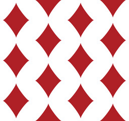 Diamonds playing card suit symbol - seamless repeatable pattern texture