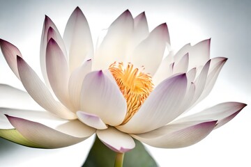 water lily isolated on white