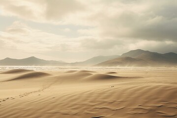 Fototapeta na wymiar Sandy dunes. Generative AI