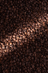 Texture of coffee beans