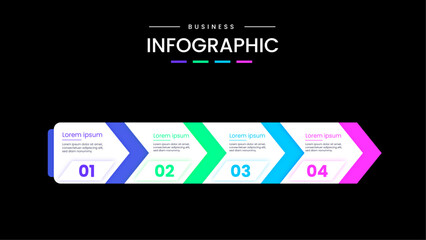 Vector Infographic design with icons and 4 options or steps. Infographics for business concept. 