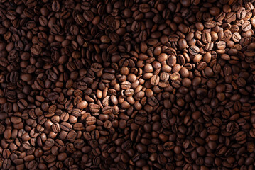 Texture of coffee beans