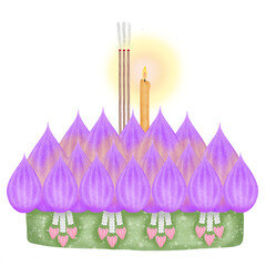 Krathong for Loi Krathong festival 