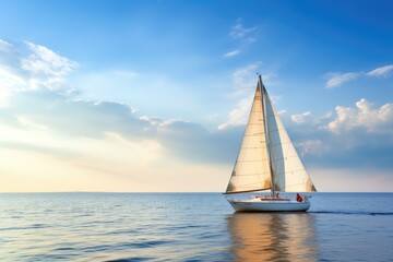 Fototapeta premium sailboat on the sea