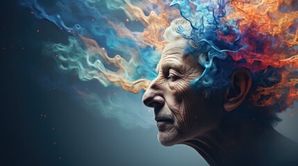 National Alzheimer's Disease Awareness Month Concept. - obrazy, fototapety, plakaty