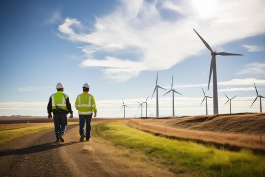 person with turbine