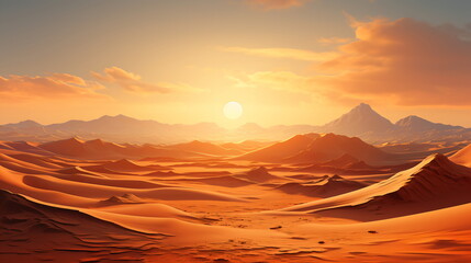 Fototapeta na wymiar beautiful dune in golden light