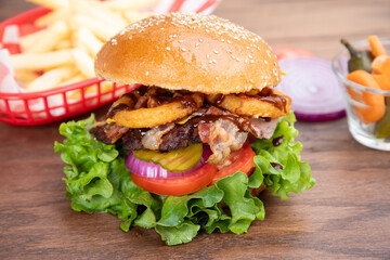 hamburguesa bbq