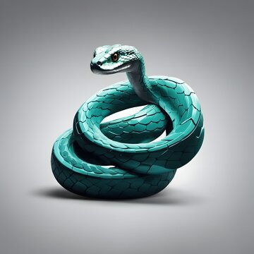 Snake illustration AI Generative