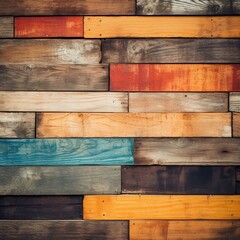 Wooden wall texture background with vignette for interior design.