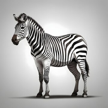 Zebra illustration AI Generative