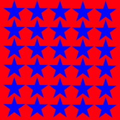American flag seamless pattern. USA patriotic background. Independence day wallpaper.