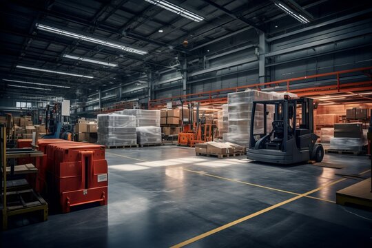 Almacen de mercancias en el puerto.