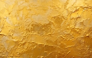 Gold crumpled paper texture, gold leaf foil background