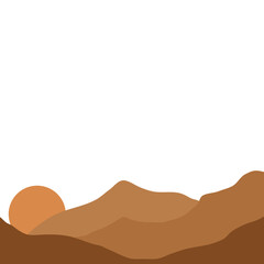 Obraz premium Boho Mountain Landscape